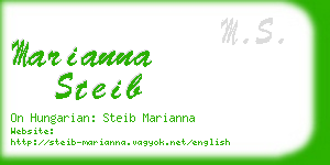 marianna steib business card